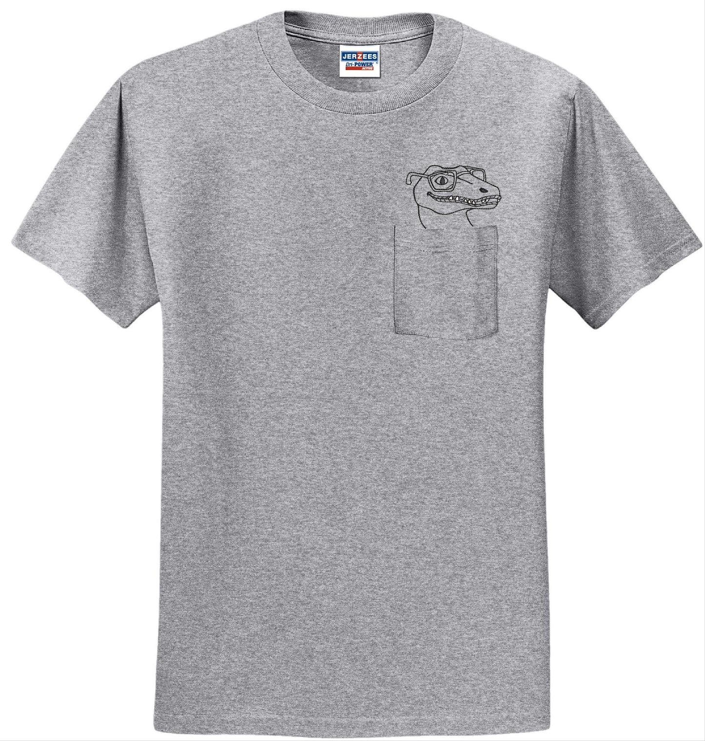 Dinosaur Pocket T-shirt Embroidered