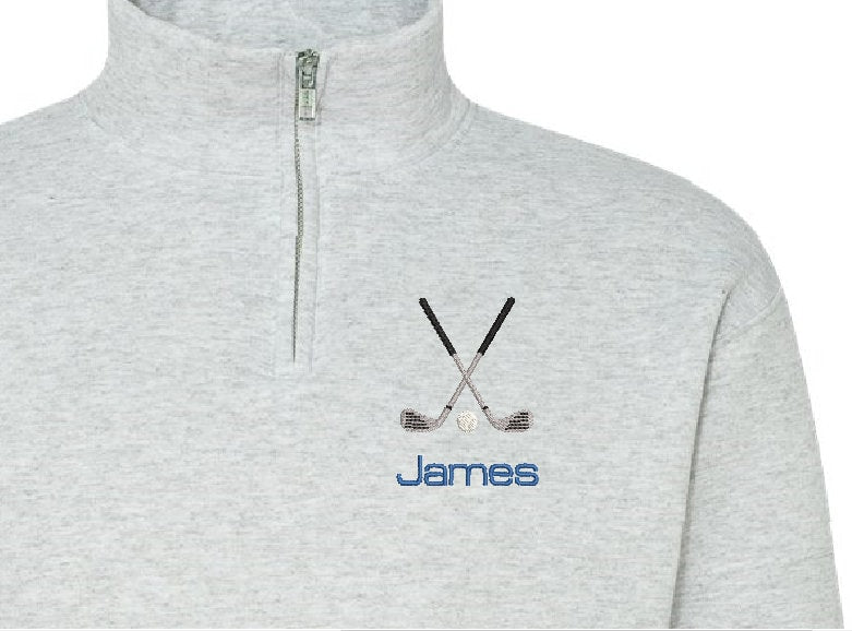 Personalized Quarter Zip Sweatshirt