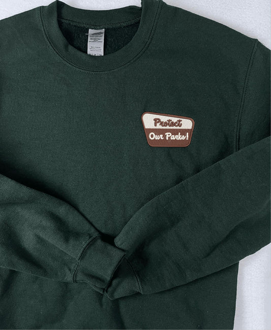 National Park Embroidered Sweatshirt for Men and Women No Minimum Resist Protect Our Parks