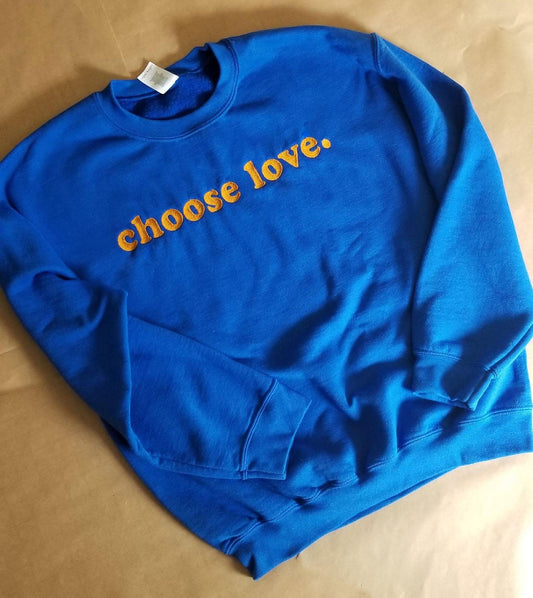 Custom Embroidered Sweatshirt With Cooper Font Text