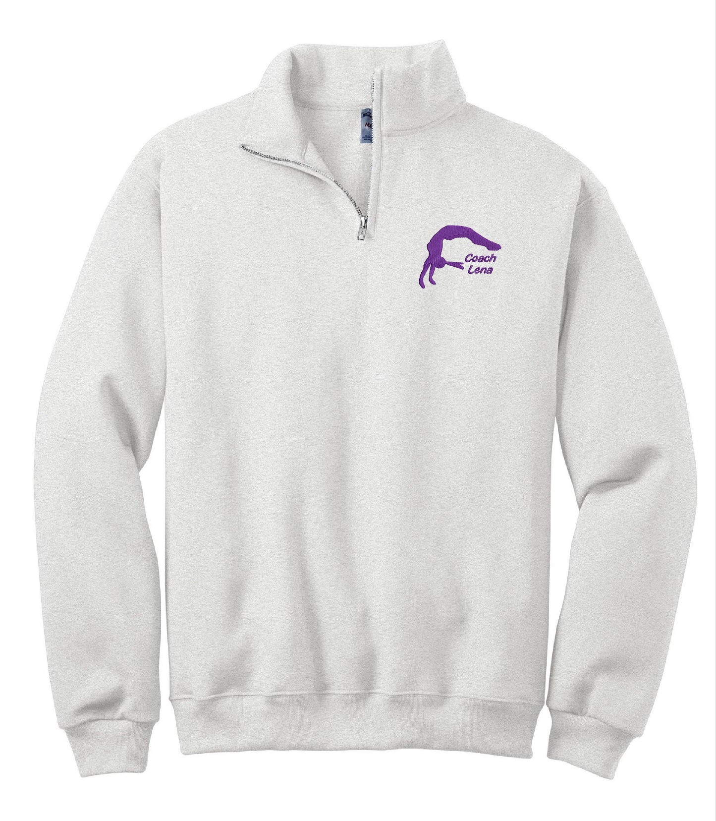 Personalized Gymnastics Coach Quarter Zip Sweatshirt