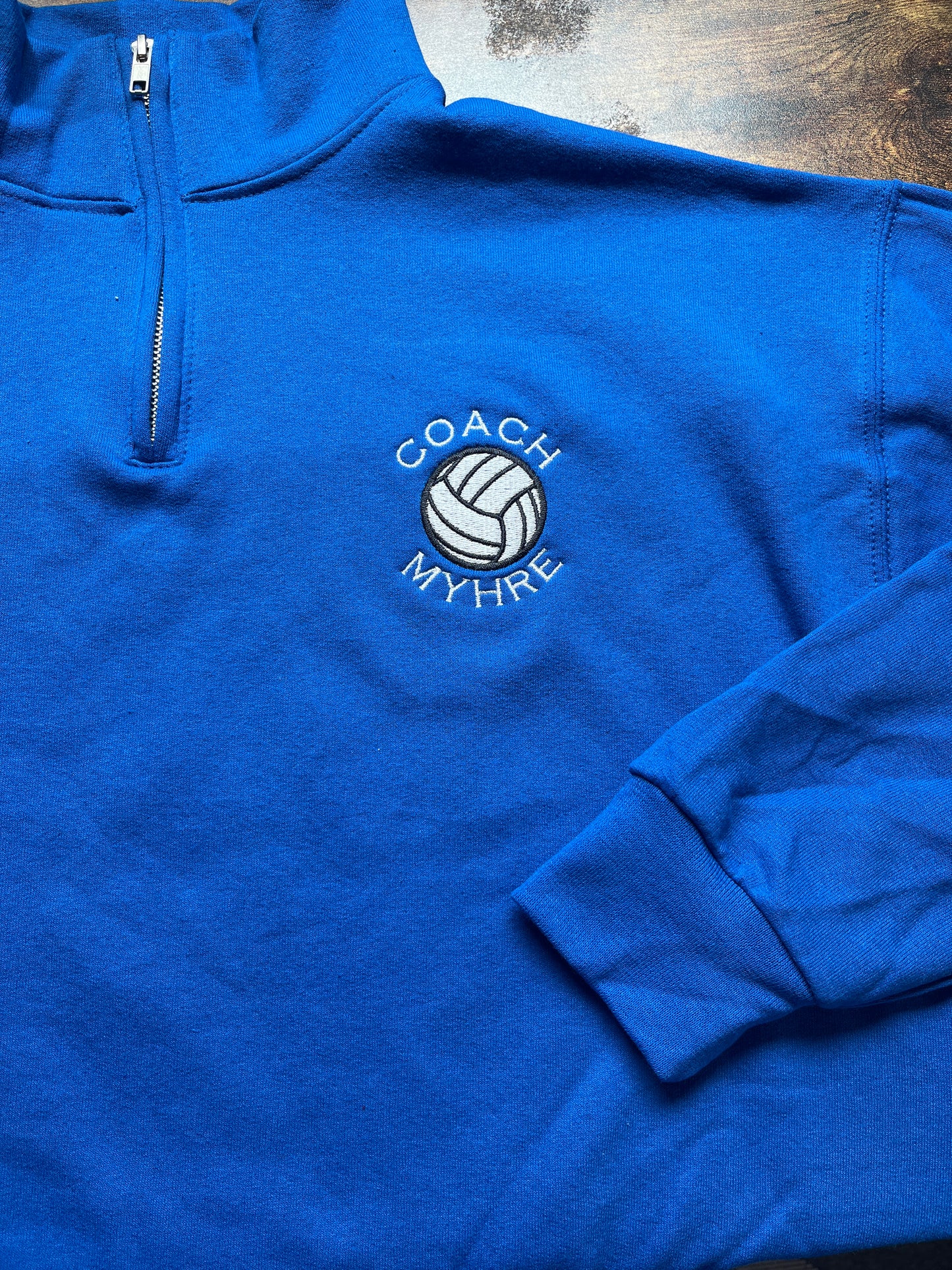 Personalized Volleyball Quarter Zip Sweatshirt