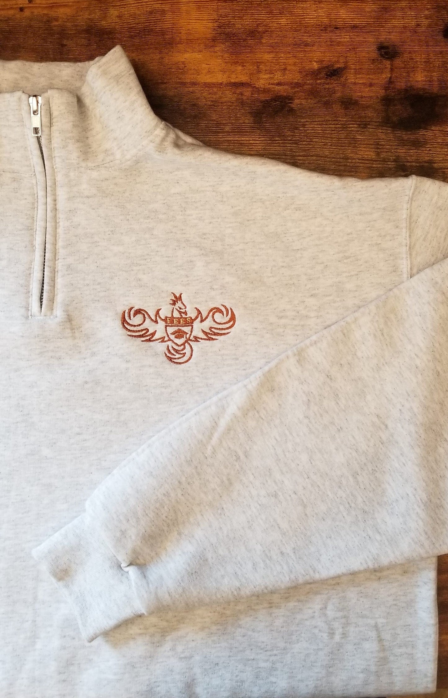 Personalized Logo Embroidered Quarter Zip Sweatshirt