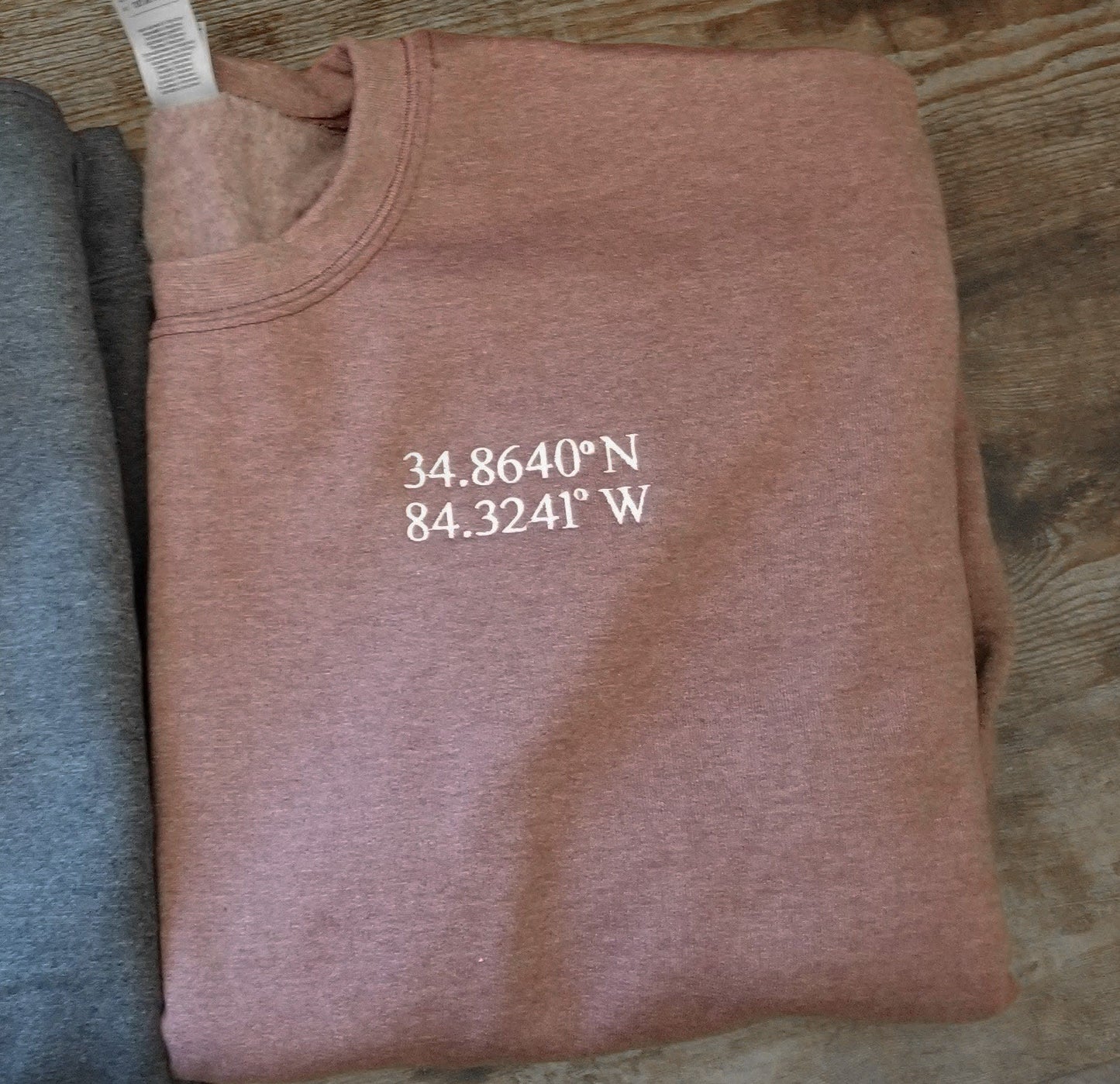 Customized GPS Coordinates or Latitude Longitude Sweatshirt