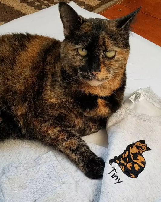 Personalized Tortoise Shell Cat Sweatshirt