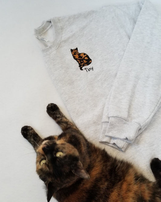 Personalized Tortoise Shell Cat Sweatshirt