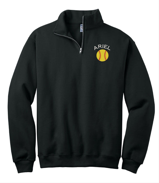 Personalized Softball Quarter Zip