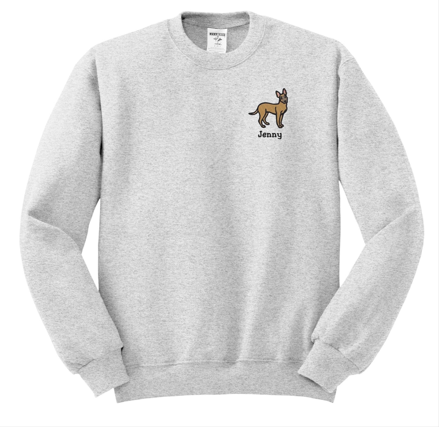 Belgian Malinois Sweatshirt Personalized Custom Embroidered With NameDog Pet Sweatshirt Dog Sweatshirt