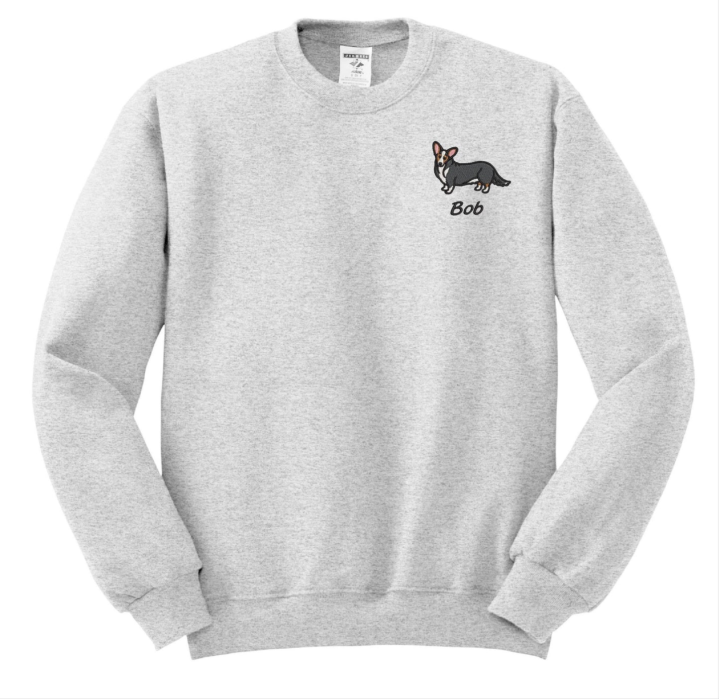 Welsh Corgi Sweatshirt Personalized Custom Embroidered With Name