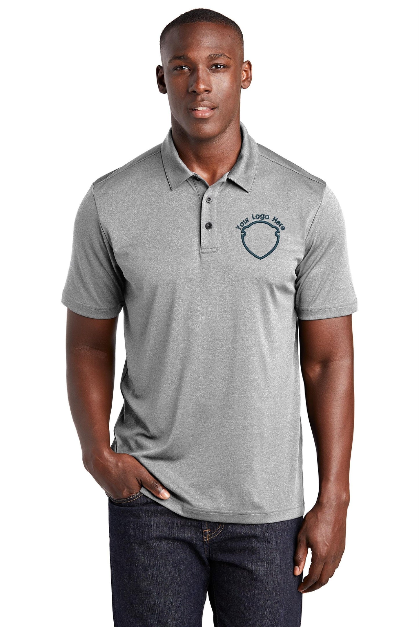 Embroidered Custom Logo Polo Shirt For Men Embroidered Business Company Name Top No Minimum