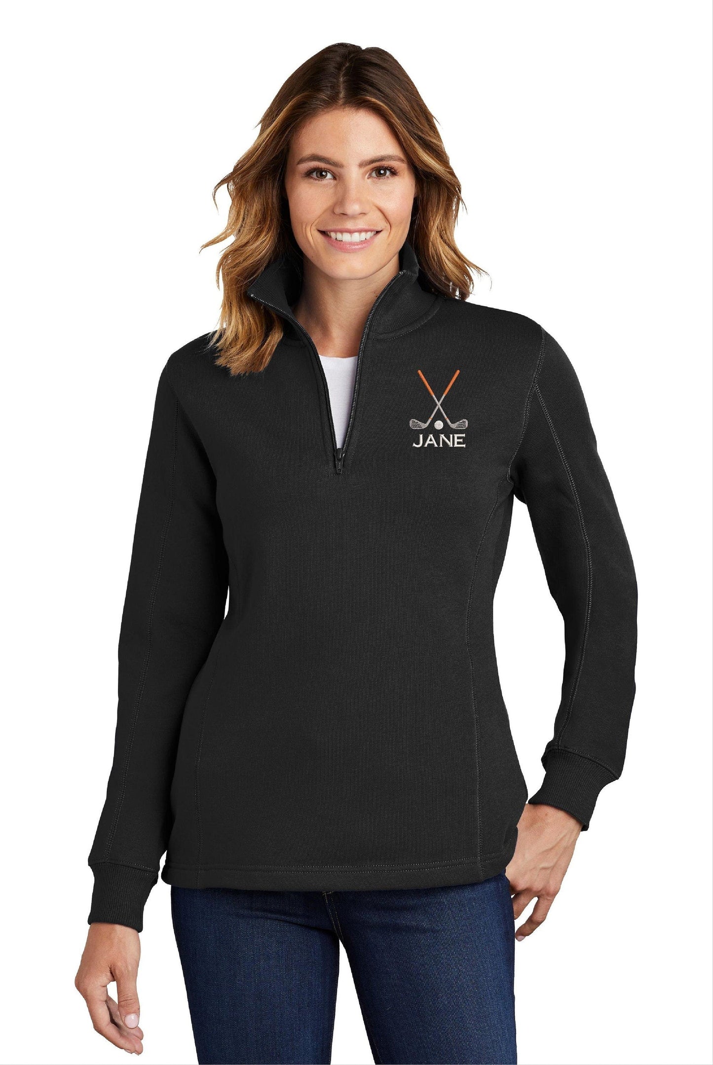 Personalized Embroidered Ladies Golf Quarter Zip