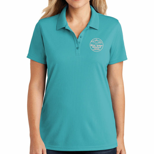 Embroidered Logo Women's Polo Shirt Personalized Text No Minimums