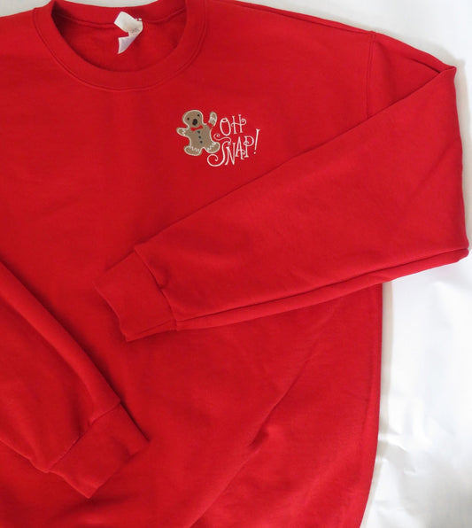 Christmas Oh Snap Crew Neck Sweatshirt - Blue Ridge Stitches