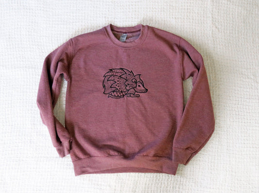 Woodland Animal Sweatshirt Hedgehog sweatshirt