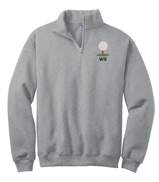 Personalized  Embroidered Golf Quarter Zip Sweatshirt