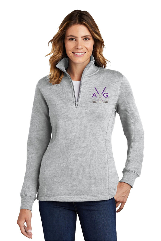 Personalized Embroidered Ladies Golf Quarter Zip Sweatshirt